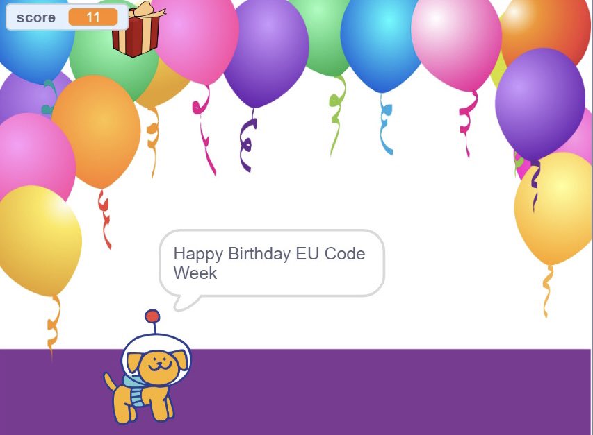 pamelaaobrien's tweet image. Delighted to kick off #CodeWeek at the first @CoderdojoLim session of the year. In the scratch room we made scratch projects to wish @CodeWeekEU a happy 10th birthday