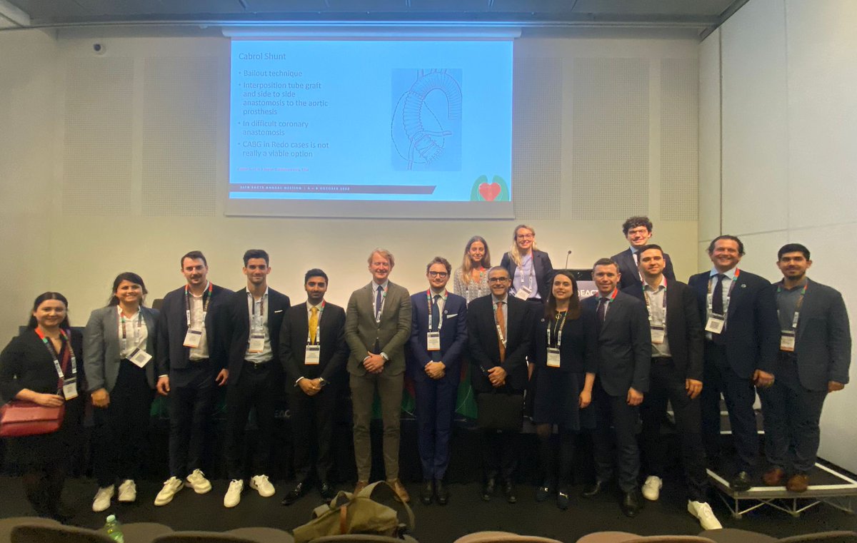 The residents committee team and speakers/panelists from the residents corner session 💪 keep up the good work !! Amazing session !! @EACTS #EACTS2022