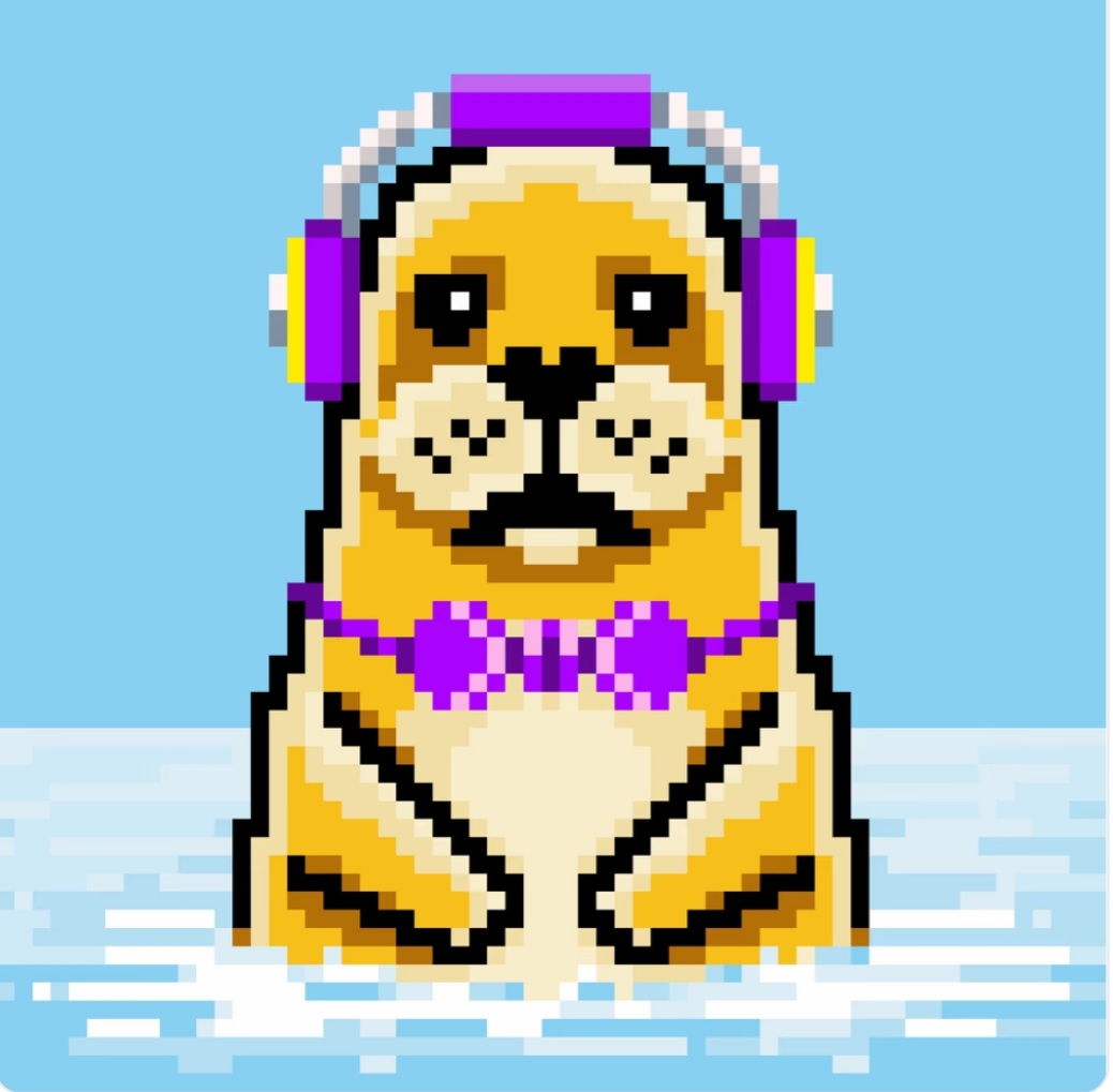 Good evening #NFTfamily 🎨🦭😎 
New: Pixel Seal #37 🦭💜🌞🏖

Total 50 <a href="/PixelSeals/">Pixel Seals | NFT</a> on Opensea.
They are very curious, funny, smart, silly and also cute. Become the new owner of the Pixel Seals and join us.
👇
opensea.io/collection/pix…