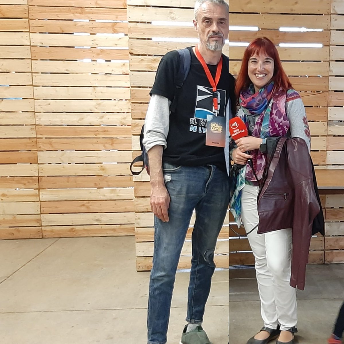 FarFriki's tweet photo. Sempre es un plaer saludar i xerrar amb un referent de la sci-fi, fantasia i gènere com la @KMadrid_Ribas Madrid del #Quimeric https://t.co/8sgDfH0IJu