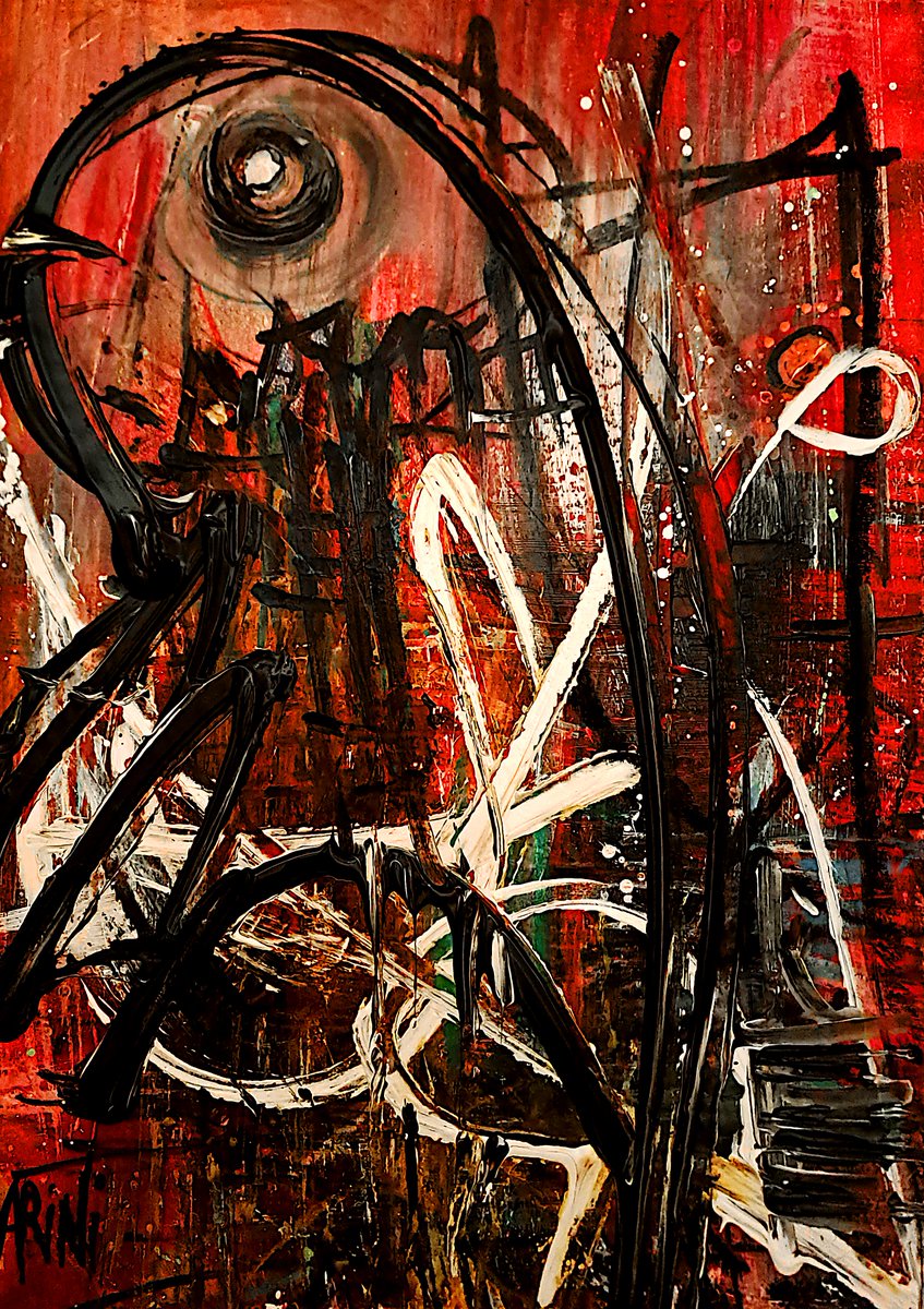 "Blood full moon-2" I was born on a blood full moon night of october...🌕🤍
#abstract #abstractart  #abstractartist #artist  #contemporaryart #artcollector #tezos #art  #NFT #nftcollector #painting #abstractpainting