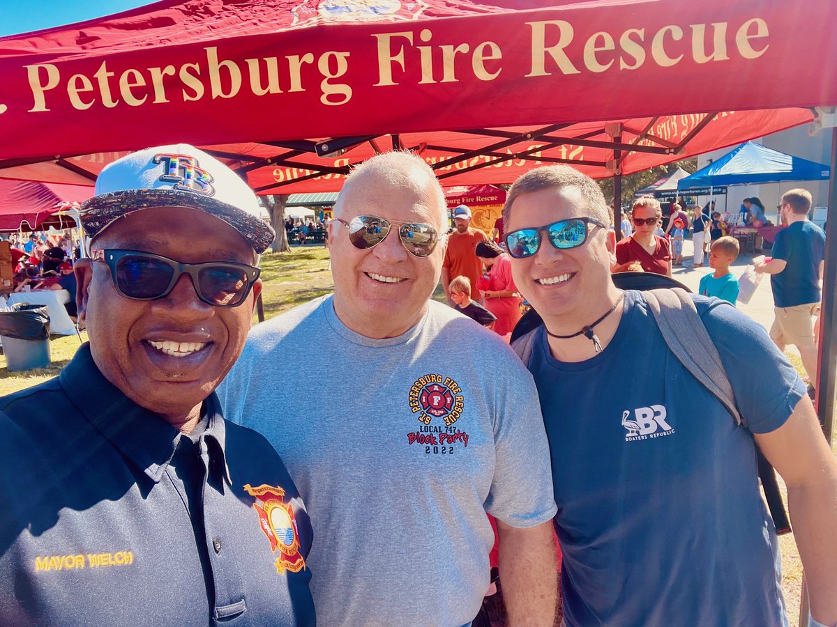 MayorKenWelch's tweet photo. Thanks for making the @StPeteFR 31st Annual Fire Prevention Block Party a great community gathering today! Thank you to @AllChildrens for the partnership on fun and educational activities for all ages! #WeAreStPete https://t.co/XyL2CrYlDa