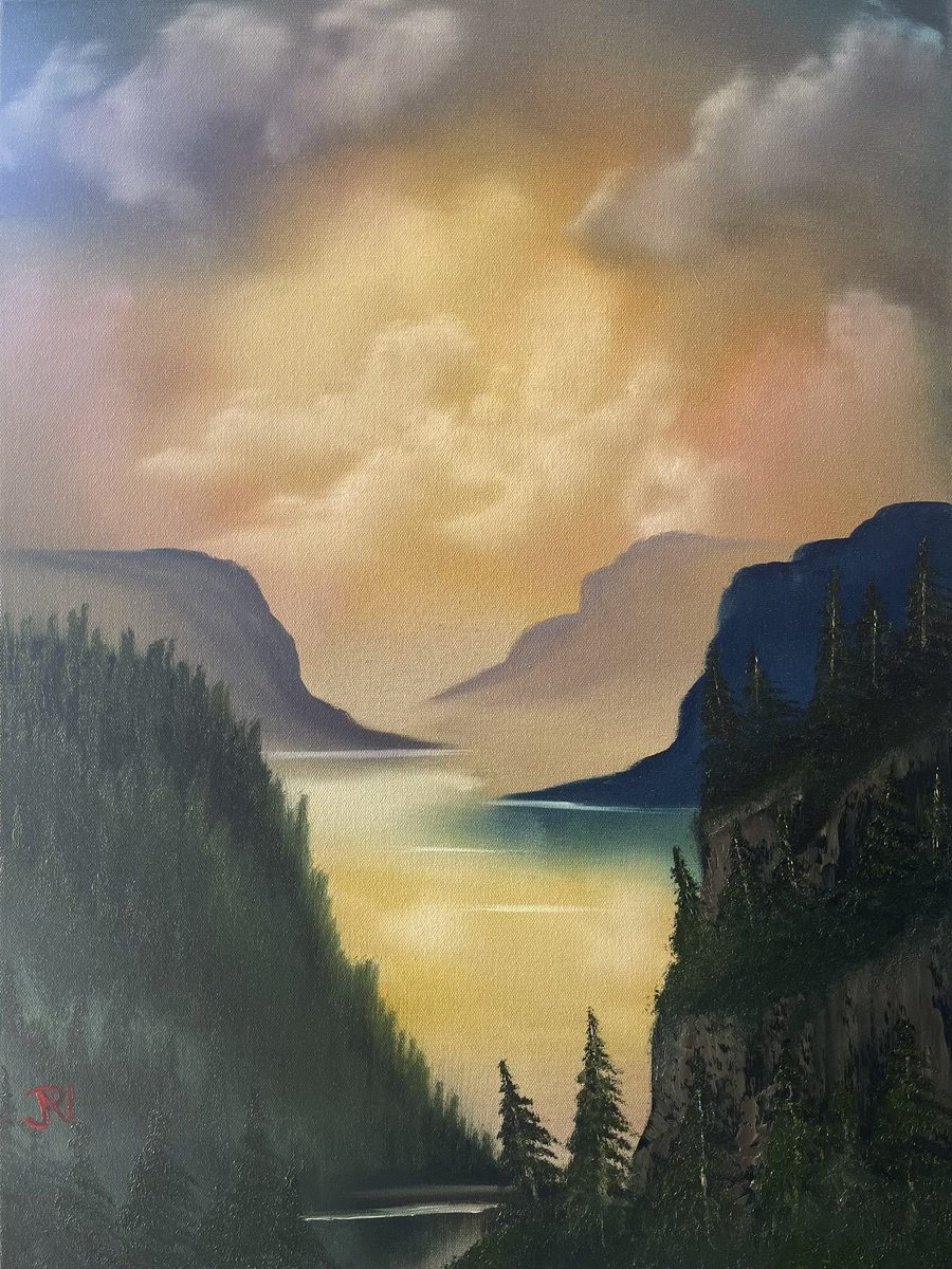 Living next to the Columbia Gorge gives some nice inspiration for painting. #oregon #radart