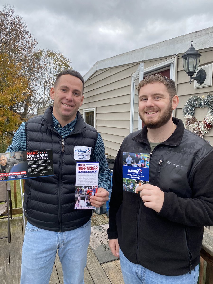 OneontaCRs's tweet photo. Our Day of Action was a HUGE success! We’re getting the word out to make sure New Yorkers elect @marcmolinaro, @SenOberacker, and @SupervisorMaher on November 8th! https://t.co/McfQMkmg8G