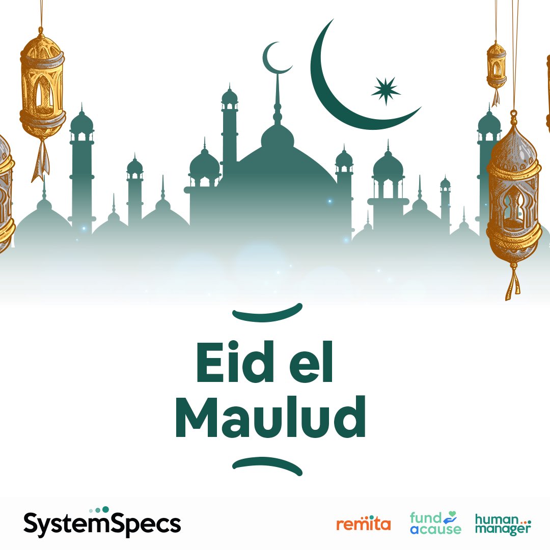 SystemSpecsNig's tweet photo. May this occasion bring along joy and prosperity to you and your loved ones. 

Happy Eid-el-Malud!🎊

#eidelmalud #celebration #eidcelebration #systemspecs https://t.co/HmIGUFbvwY