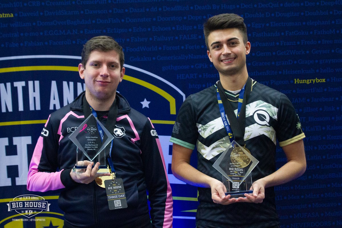 Congratulations to our #TBH10 Melee Doubles winners, <a href="/iBDWSSBM/">Cody Schwab</a> and <a href="/jakedirado/">FLY | Jmook</a>!