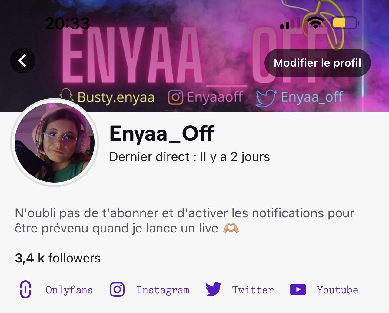 𝐸𝑛𝑦𝑎𝑎 👅🍭 on X: Ce soir je live sur twitch vers 21h3022h soyez  présent !!!💜🎮 t.co5A7fUBgmiG  X