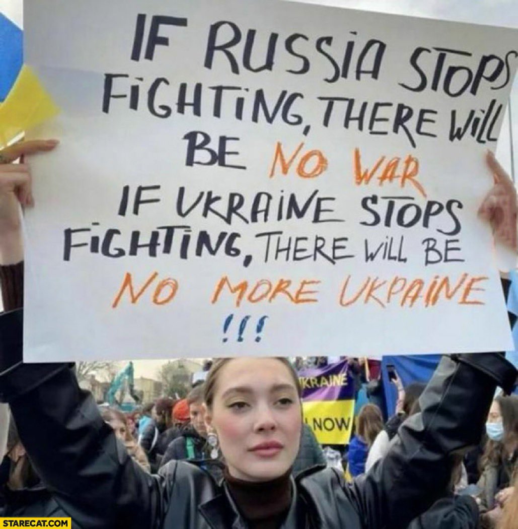 Simple explanation why Ukraine should never give up!
#UkraineRussia