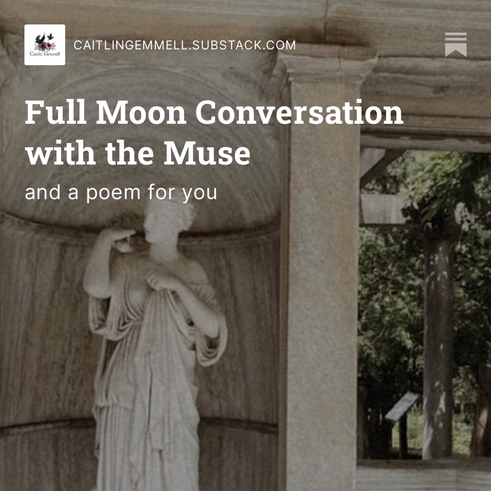 First newsletter for October is up on #substack 
You can read it here. caitlingemmell.substack.com/p/full-moon-co…