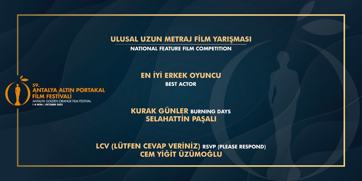 Antalya Altın Portakal Film Festivali tweet media