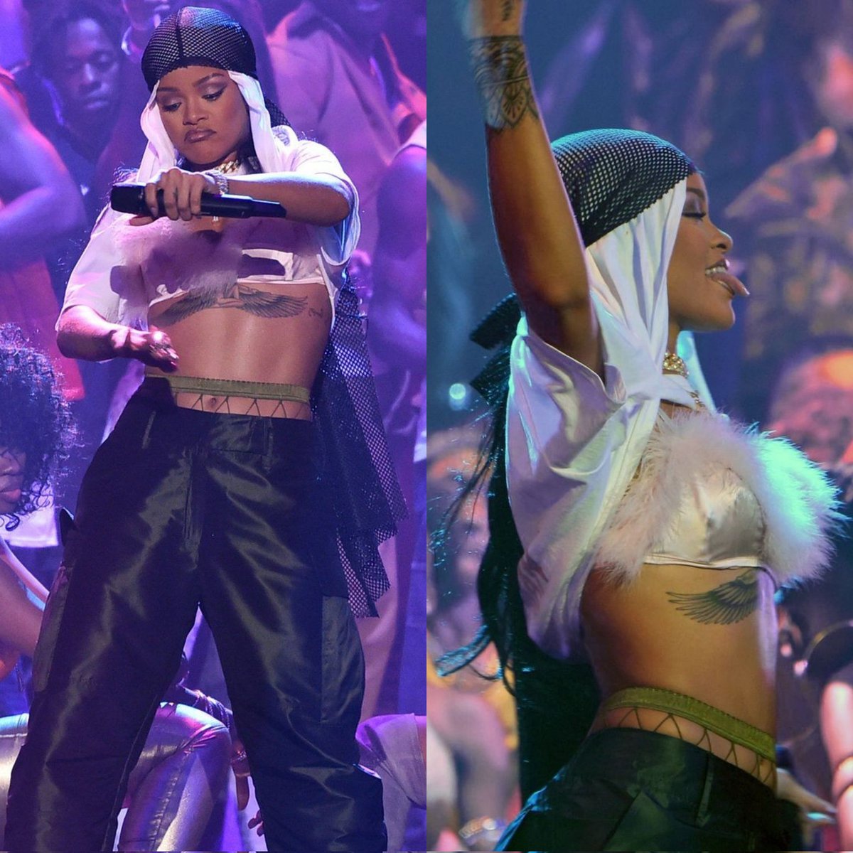 No, but Rihanna DEVOURED this