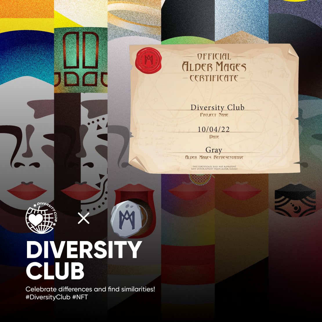 Diversity Club x <a href="/AlderMages/">Alder Academy</a>

The founder &amp; artist of the Diversity Club has been doxxed by Alder Mages.

"We are committed to our Community and Roadmap to ensure that the Diversity Club will truly be the most cultured NFT Community out there!"

10th of October | #DiversityClub