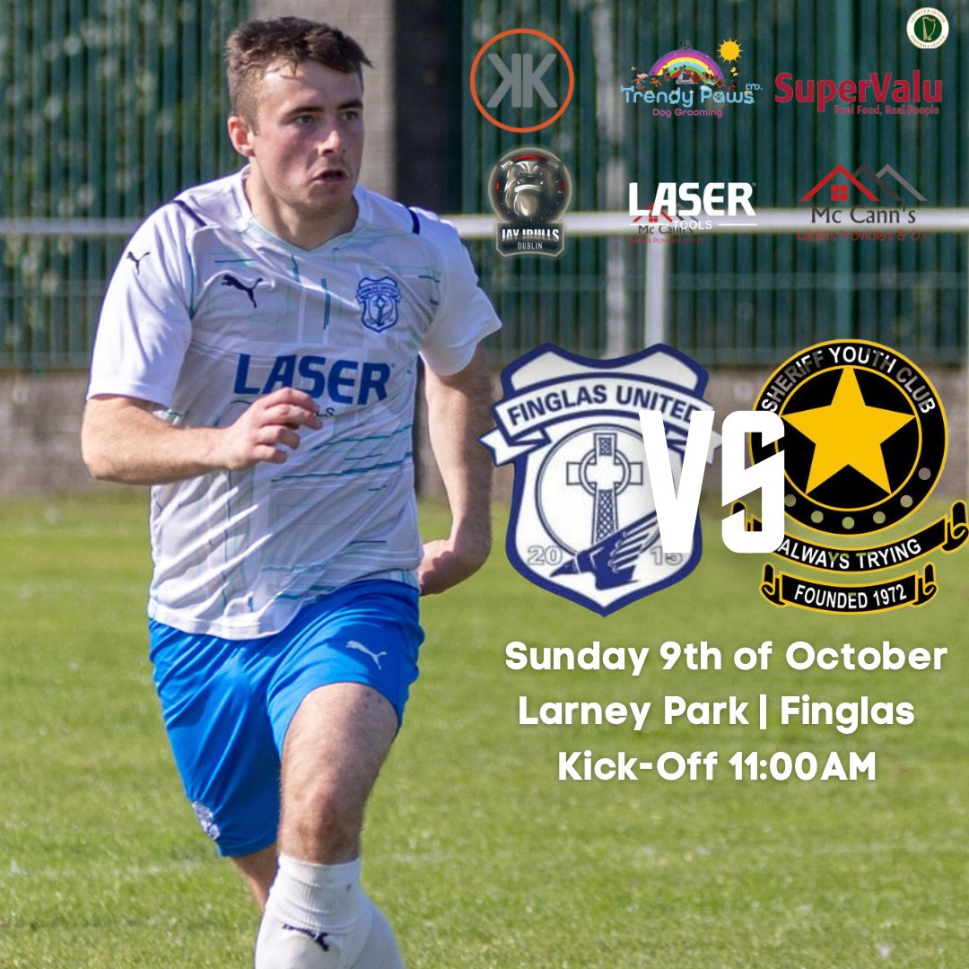 FinglasSeniors's tweet photo. We’re back in action tomorrow as we host @Sheriff_YC in Larney Park.

All support welcome💙

@LSLLeague 
@AlQuinn2015 

-

#FinglasUnited | #SheriffYC | #LSLLeague https://t.co/p5xaGOLltZ