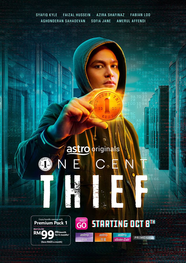 Baru selesai menonton 2 episod #OneCentThief di Astro Go. Betul berjiwa filem ni sampai ambil cybersecurity consultant. Overall aku suka. Too soon to tell tentang character in depth sebab ni series mat.

Yang bagus for now;
- sound design
- watak Iman &amp; Devan
- Narrating style