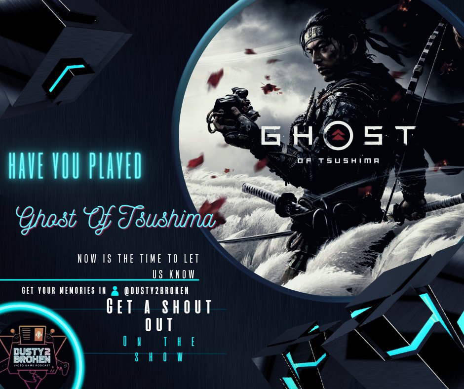 dusty2broken's tweet photo. Coming soon. Ghost Of Tsushima. A rather new game so drop us your reviews. The game was ground breaking, story is phenomenal and visually it's superb! And of course you can pet Foxes. A game steeped in history and amazement. #GhostOfTsushima #suckerpunch #podcast #PodernFamily https://t.co/7lqVDfU6wT