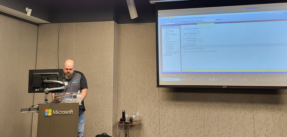 SQLVAR's tweet image. News from #sqlsatBoston: @sqlrus started the session 'Saving Yourself with Accelerated Database Recovery'
@sqlsatofficial @SQLSatBoston #sqlfamily
