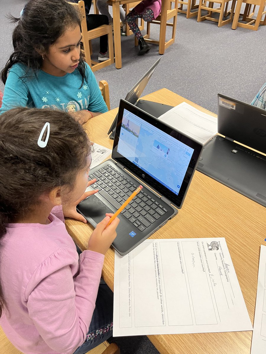 3rd graders started their year long research project today! They choose a country and then research different aspects of that country aligned with our SS &amp; sci units (geography, economics, government, animals, etc). At the end of the year they produce a book about their country!