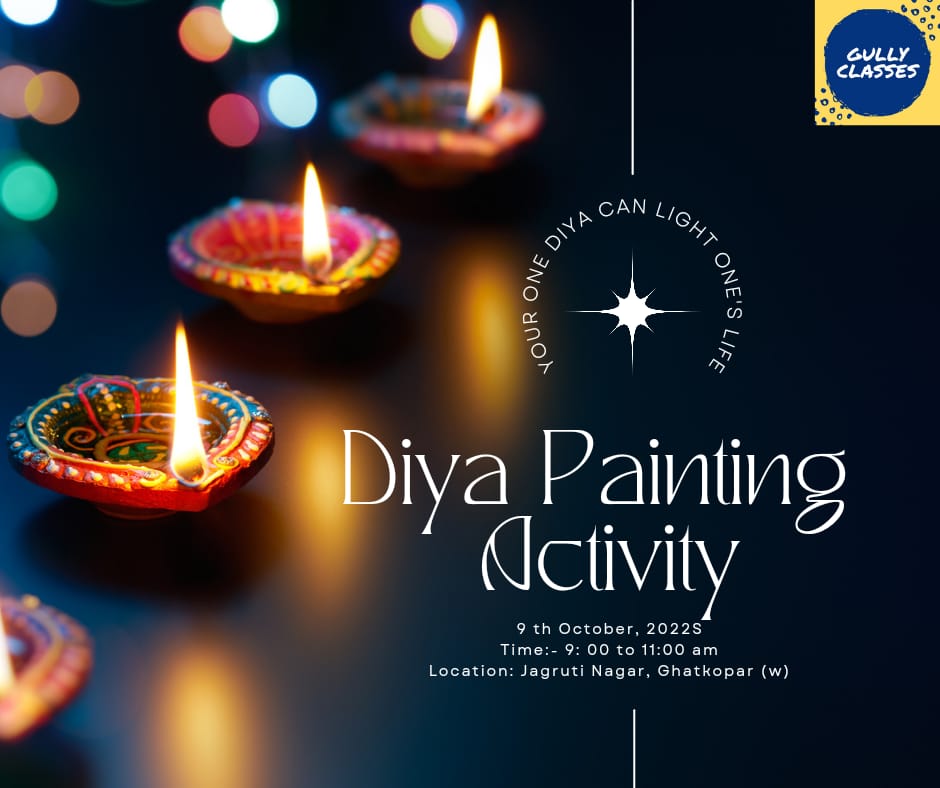 gullyclasses's tweet image. (1/2) Garden Cleanup &amp;amp; Diya Painting Activity. 
After the Cleanup drive, you can also join us for Paint for Education
&quot; Your one diya can light one life.&quot;
 
#Mumbai #Gcf4Education #Gcf4Environment #DiwalibyGCF 
@OsamaManzar @poojadesaid @Jksoniias @ChristinMP_TOI @mayurshetty01
