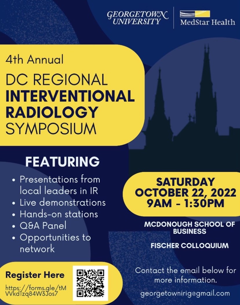 Deepak Iyer, MD (@d_iyer7) on Twitter photo I cannot recommend the DC IR Symposium enough! Attending as an MS1 is what first introduced me to this innovative field and got me hooked! It’s been a blast working with a great crew in the DC area to get to this together
<a href="/SIRRFS/">SIR RFS</a> <a href="/TheRadRoom/">TheRadRoom</a> <a href="/Inside_TheMatch/">Inside The Match</a> <a href="/futureradres/">Future Radiology Residents</a> I cannot recommend the DC IR Symposium enough! Attending as an MS1 is what first introduced me to this innovative field and got me hooked! It’s been a blast working with a great crew in the DC area to get to this together
<a href="/SIRRFS/">SIR RFS</a> <a href="/TheRadRoom/">TheRadRoom</a> <a href="/Inside_TheMatch/">Inside The Match</a> <a href="/futureradres/">Future Radiology Residents</a>