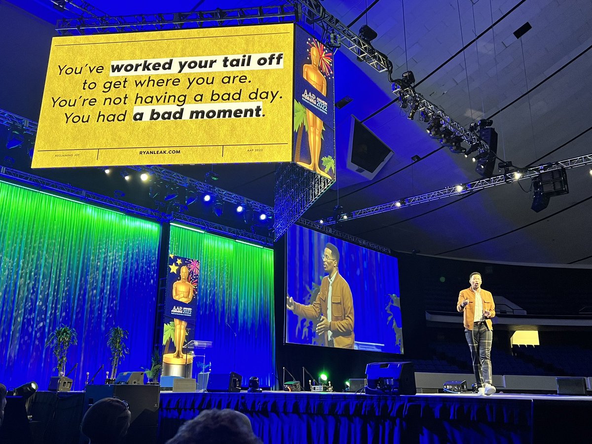 Remember bad moments are not bad days, don’t let one bad moment impact all other experiences #joy #wellness #AAP2022 <a href="/AAPexperience/">AAP National Conference & Exhibition</a>