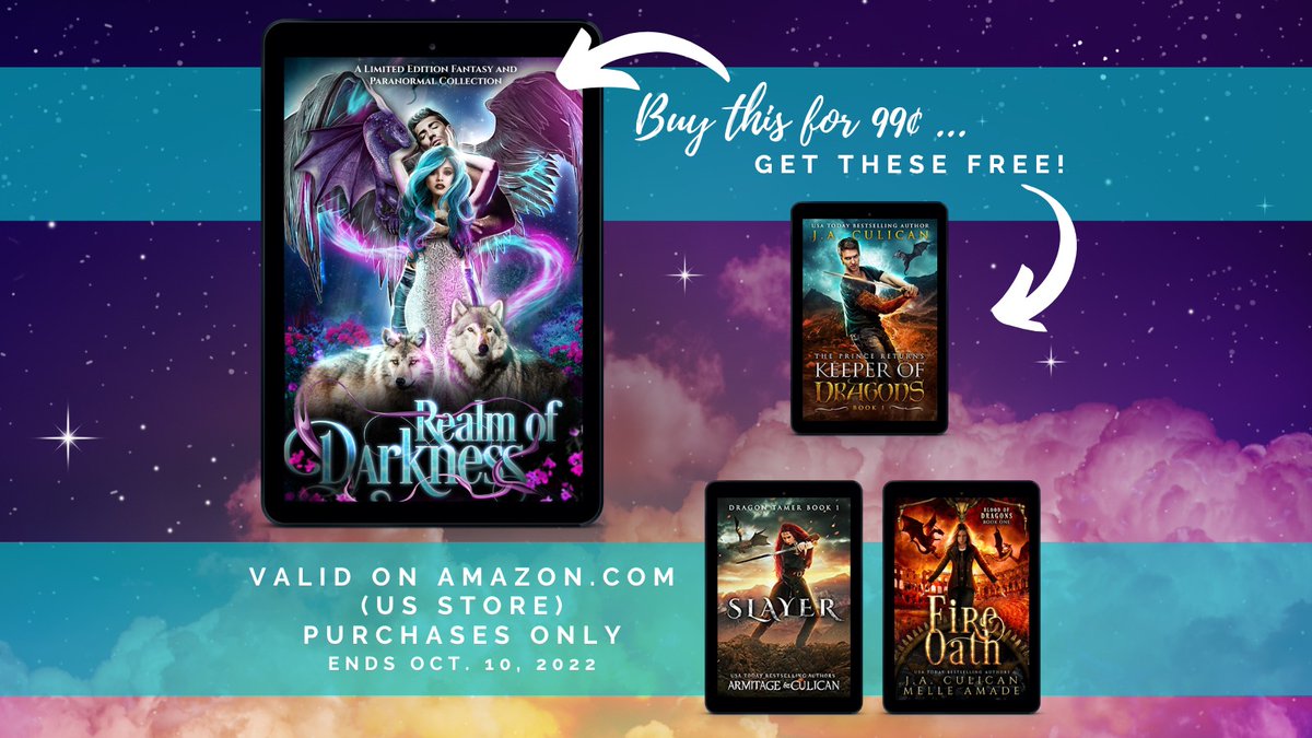 These are only two of the freebies you can get for ordering Realm of Darkness. Full list: linktr.ee/realmofdarknes…. Price goes up on Monday, so get these 30+ books on sale while you can!
#books #amreading #paranormalromance #booksale #realmofdarknessset