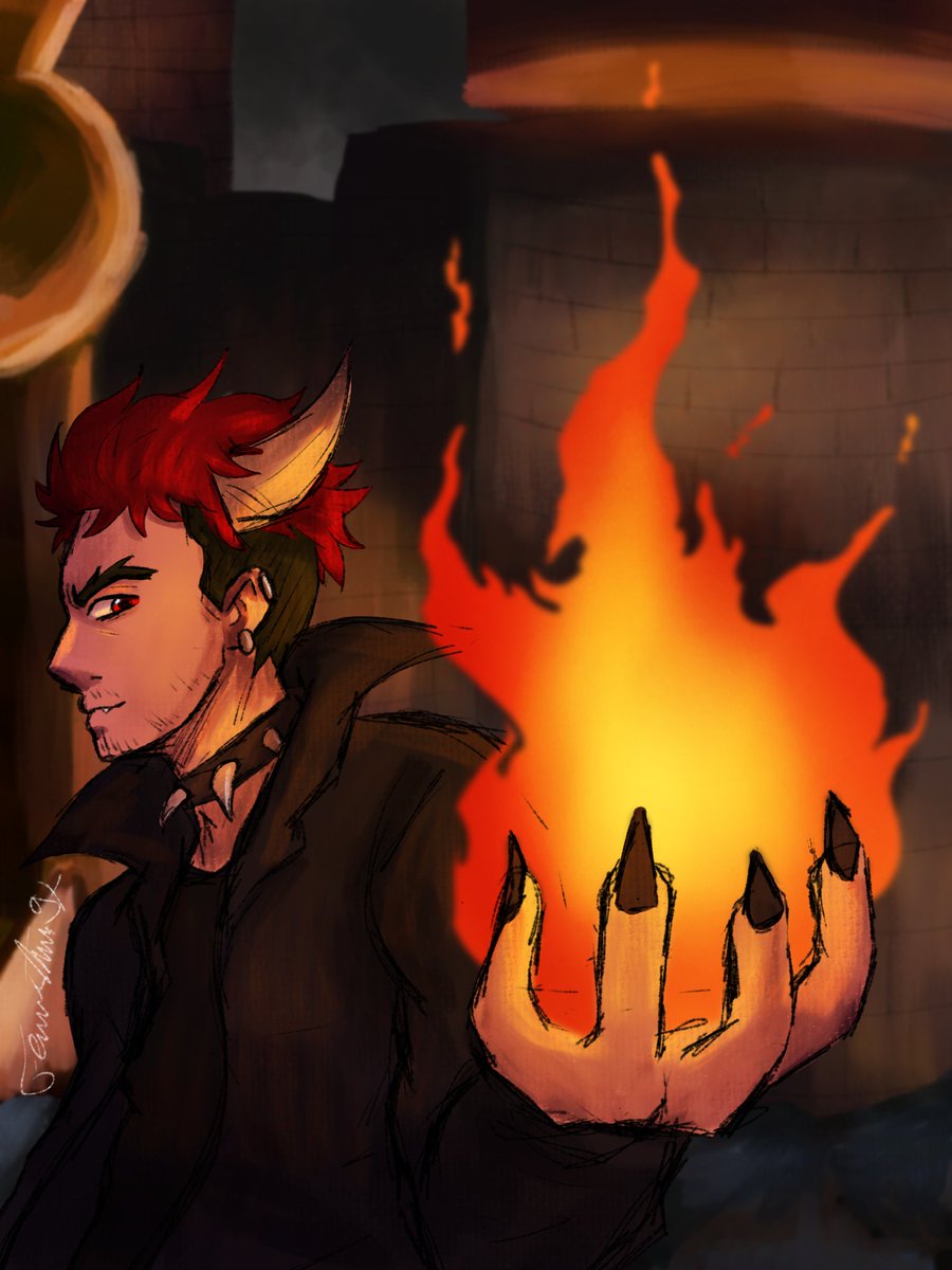 feuersturm97's tweet photo. I decided to do an redraw of an drawing i did between 2018-19 not sure but i though i should do a redraw of my Bowser human version xD

#Bowser #humanbowser #Mario #art #fanart #digitalart #Redraw https://t.co/82ouhHn2rN