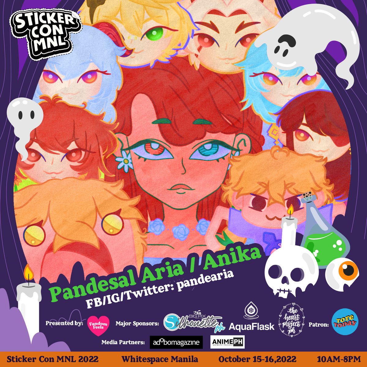StickerConMNL's tweet photo. SCM 2022 EXHIBITOR SPOTLIGHT 300:

👻 Pandesal Aria / Anika 👻 

Your bread enthusiast, Pandesal Aria, is an artist that aims to spread their love for Genshin Impact, Valorant, Chickens and most importantly— Bread! https://t.co/ngsDveCMEU