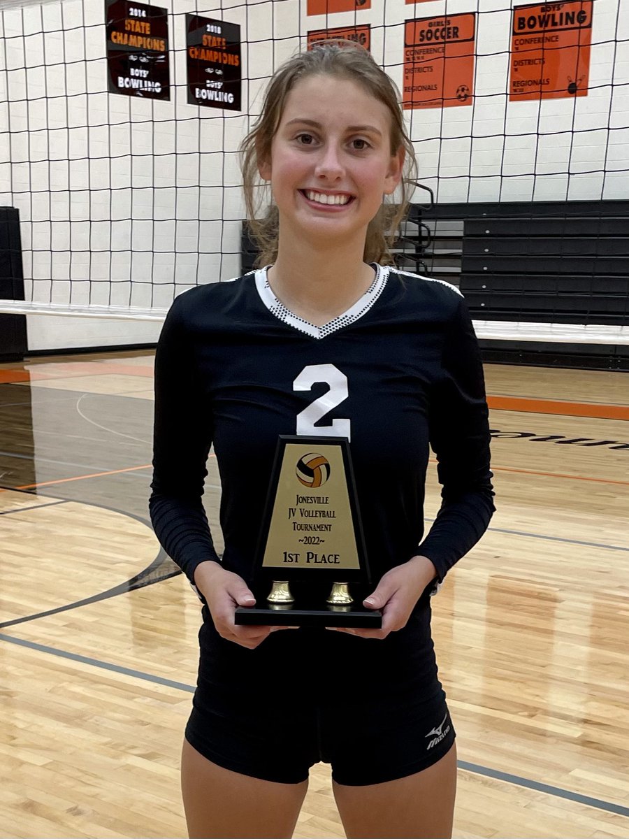 Clinton JV Back-2-Back Jonesville Tournament Champions!!  Way to go @ClintonVball2