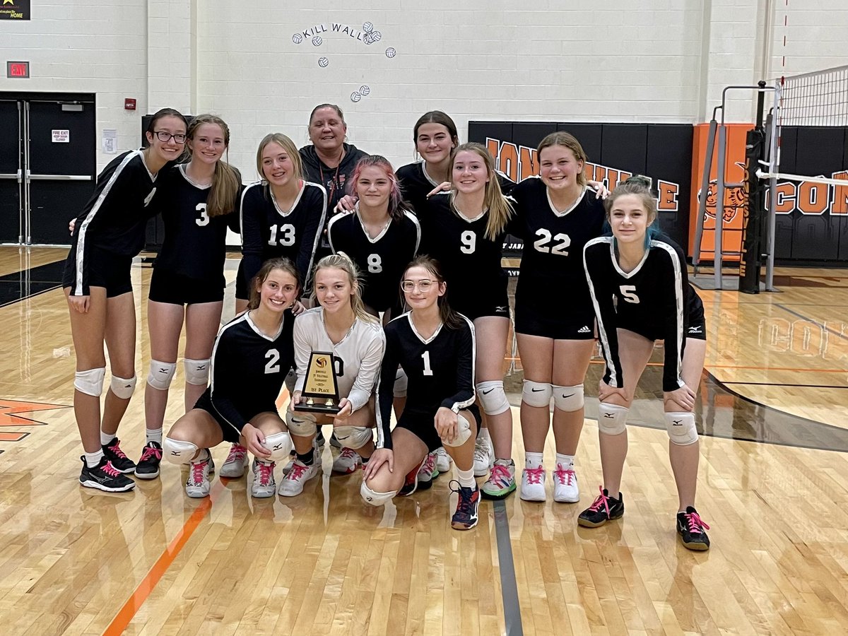 CMSFrederick's tweet photo. Clinton JV Back-2-Back Jonesville Tournament Champions!!  Way to go @ClintonVball2 https://t.co/U9Fsp1a002