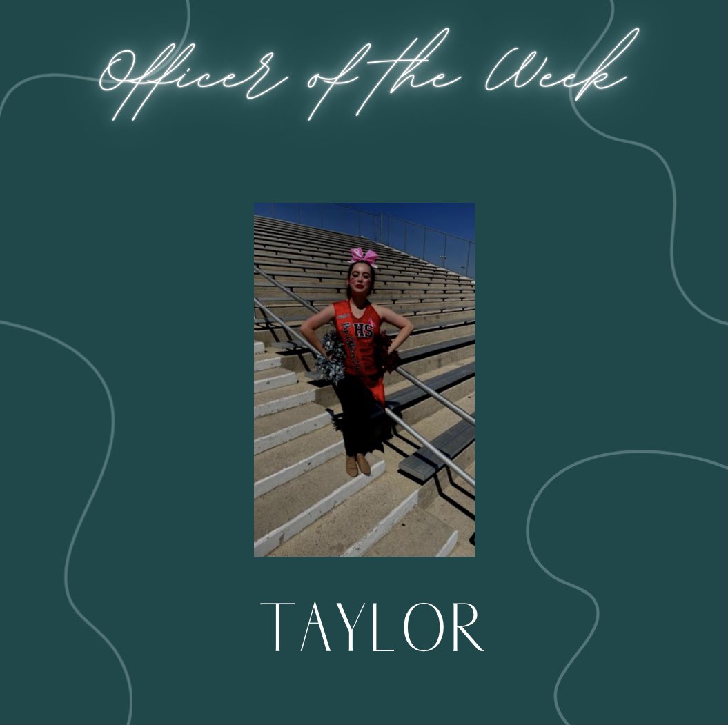 StevensPepSquad's tweet photo. Congratulations to our Officer of the Week: Taylor and Soaring Wing of the Week: Isabella β₯οΈπ€π€ #SoaringWingsPepSquad #StevensHS https://t.co/ujgHEApWy6