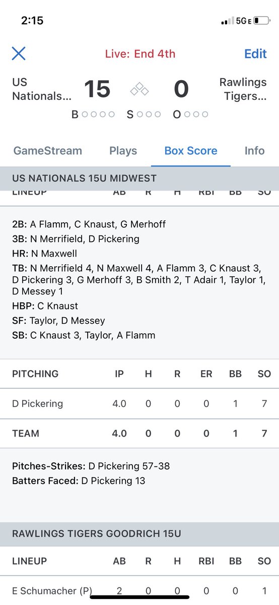 US Nationals Baseball tweet media