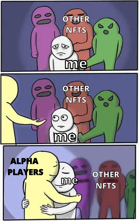 alphaplayersnft's tweet photo. Come home, Alpha players will take care of you. https://t.co/CNel1lEw2w