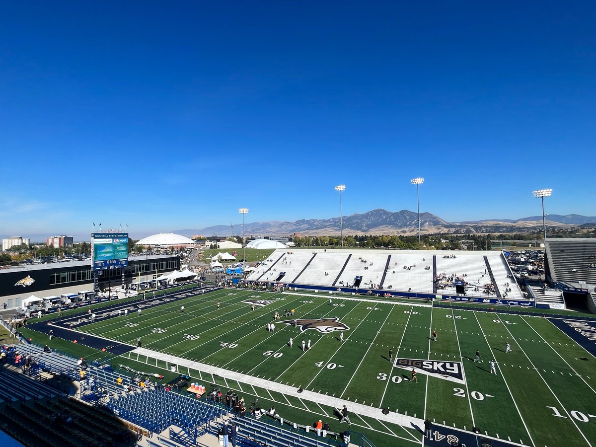 Couldn’t be a more perfect day for a homecoming game! Watch @SWXMontana tonight for highlights and postgame coverage🏈 @MSUBobcats_FB