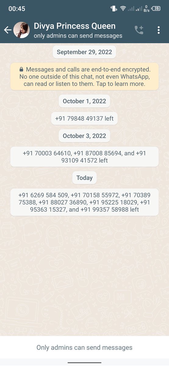 divyapricess's tweet photo. @WhatsApp @whatsappbiz Sir I have created a group ( divya princess queen ) on WhatsApp with my mobile number +91 9532533605. I was admin of group. Someone has hacked my WhatsApp group and remove me. I'm not admin at this time. Please recove my WhatsApp group. make me admin. https://t.co/8h7swHOzO8