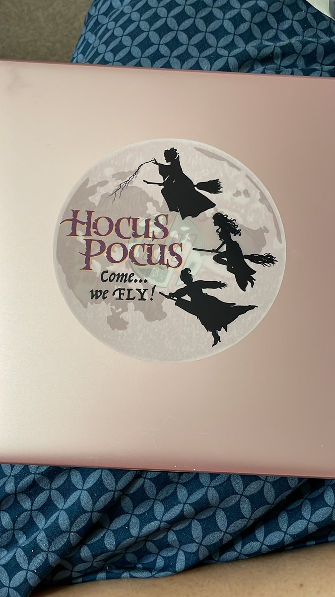 Got this at spirit Halloween today it’s a decal could go anywhere so I chose my laptop