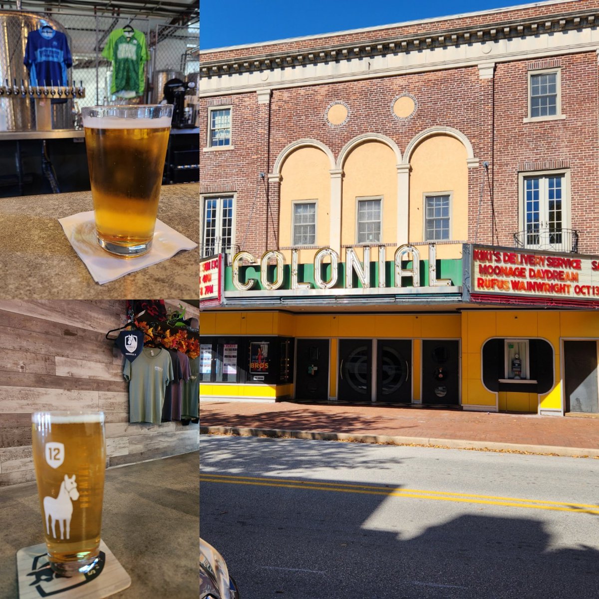 Beautiful day in Phoenixville...I think we should move back 😀 #rootdownbrewingco #stable12brewing #thecolonialtheatre #Phoenixville #smallbusiness #smallbrewery #supportsmallbusiness #supportsmallbreweries @rootdownbrewing @Stable12Brewing @colonialtheatre