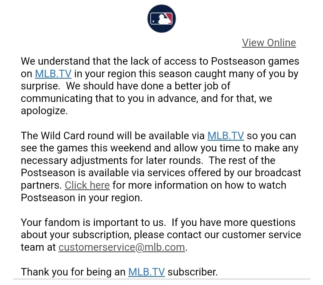 worship79's tweet photo. @MLBFanSupport I paid for a full season and sure am not going to pay twice!! #BOOOHHH #HISS https://t.co/U7UNixNYQ9