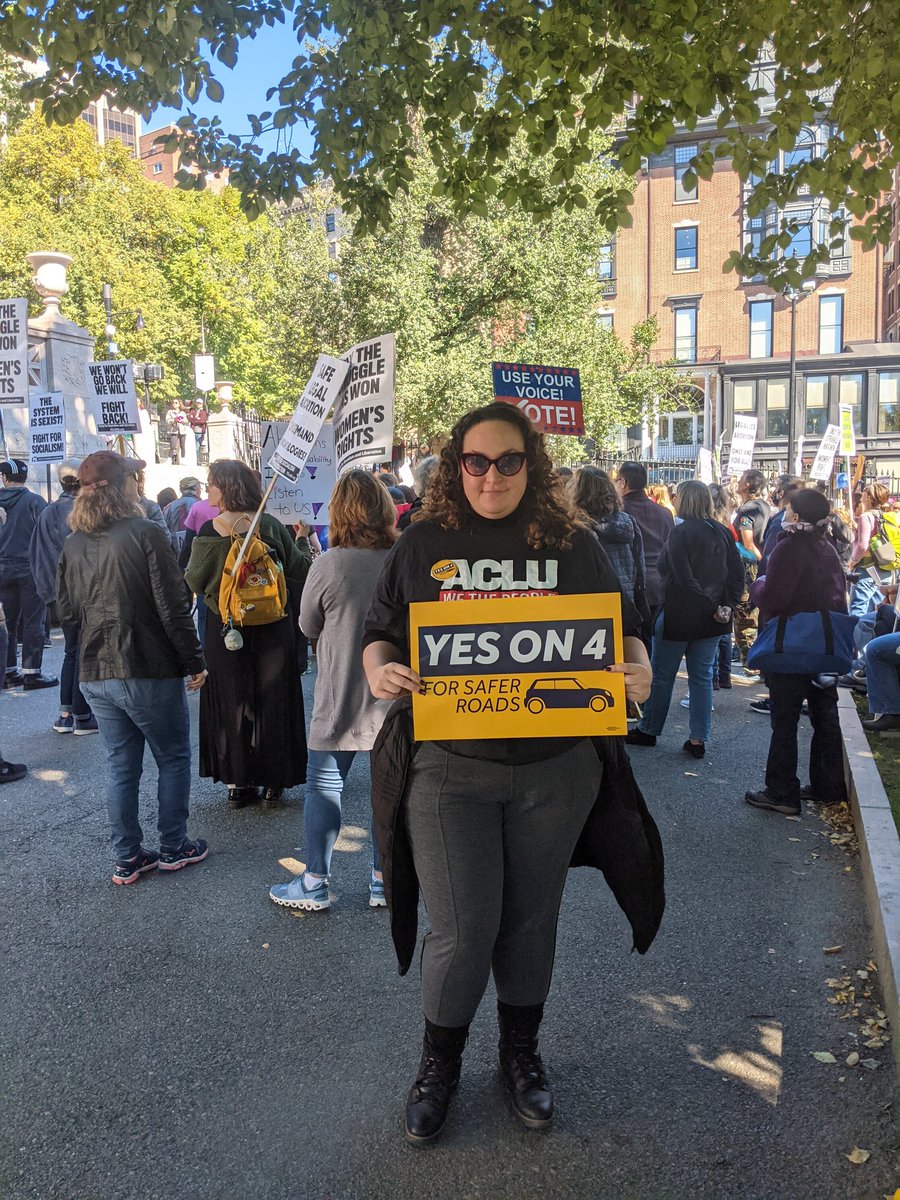Thank you friends and <a href="/ACLU_Mass/">ACLU Massachusetts</a> volunteers for being out in Boston, Wareham and Western Mass talking to folks about #Yeson4! <a href="/yesonfourma/">Yes for Safer Roads 🚗</a>