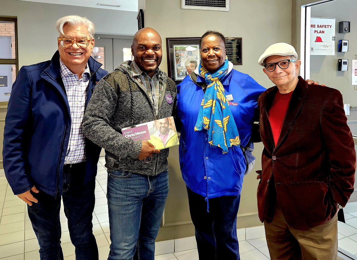 FredHahnCUPE's tweet photo. Thankful for progressive and powerful voices like @ChrisMoiseTO - offering for Toronto Council - proud to canvas #forWard13 with @CUPEOntario Racial Justice Chair Valerie Joseph - Remember Strong Communities need Your Vote #TOpoli https://t.co/HoYfEbmABE
