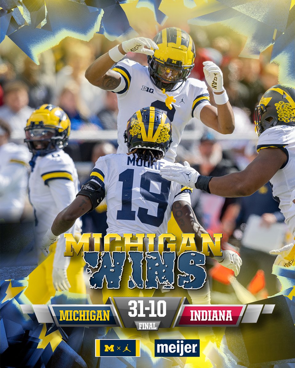 UMichFootball's tweet image. Imposed our will in the second half en route to the victory!

#GoBlue
