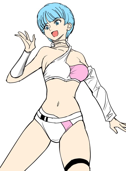 前回の原稿のすみに残っていたラクガキ
色を置いて見ました 