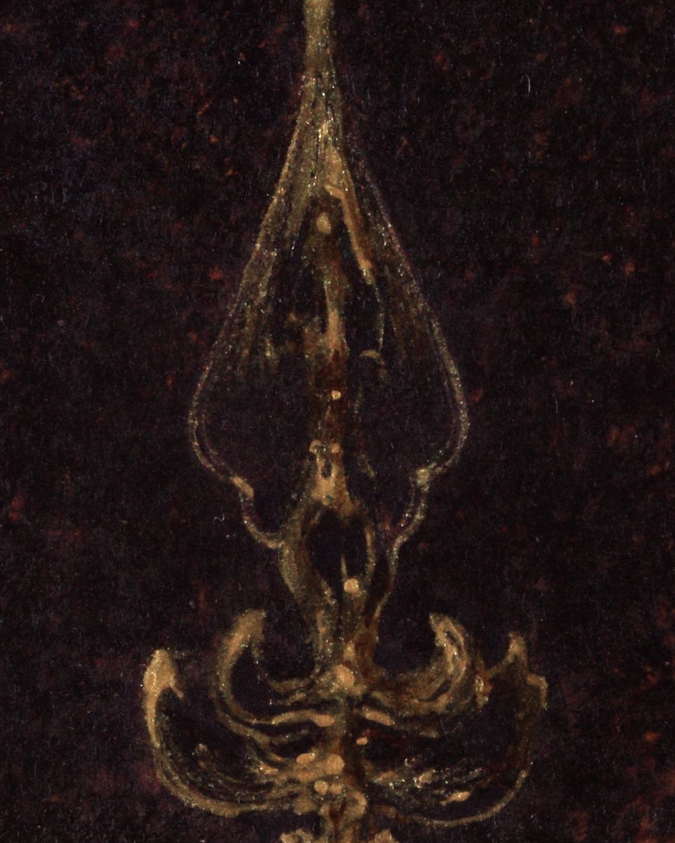 DenisForkas's tweet photo. Vampire Bat hairpin design (+details), 2013
Nail lacquer and acrylics on prepared paper
#forkas #denisforkas #macabre #symbolism #hairpin #vampire #findesiècle https://t.co/inUg5sPo6j