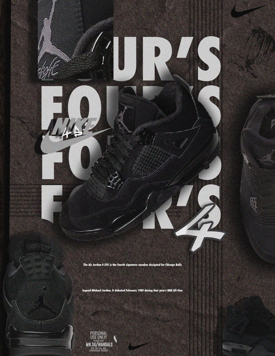 Jordan 4's Black Cat