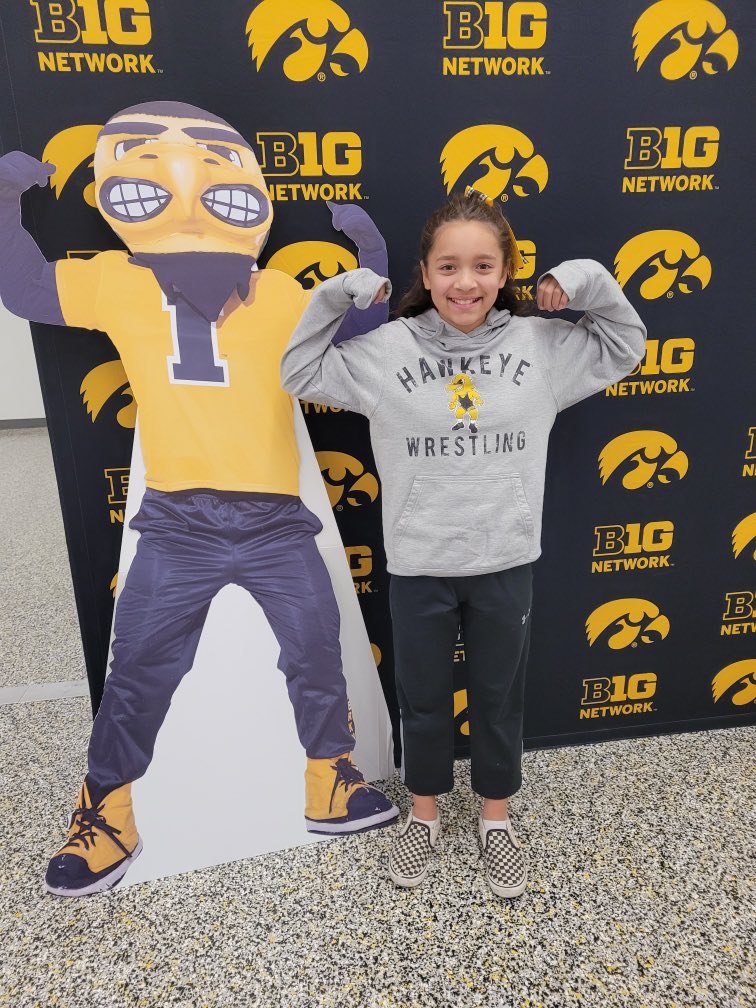 doonankyle's tweet photo. Watch out Spencer Lee she is coming for you. #FightForIowa https://t.co/SVoeBbZGaI
