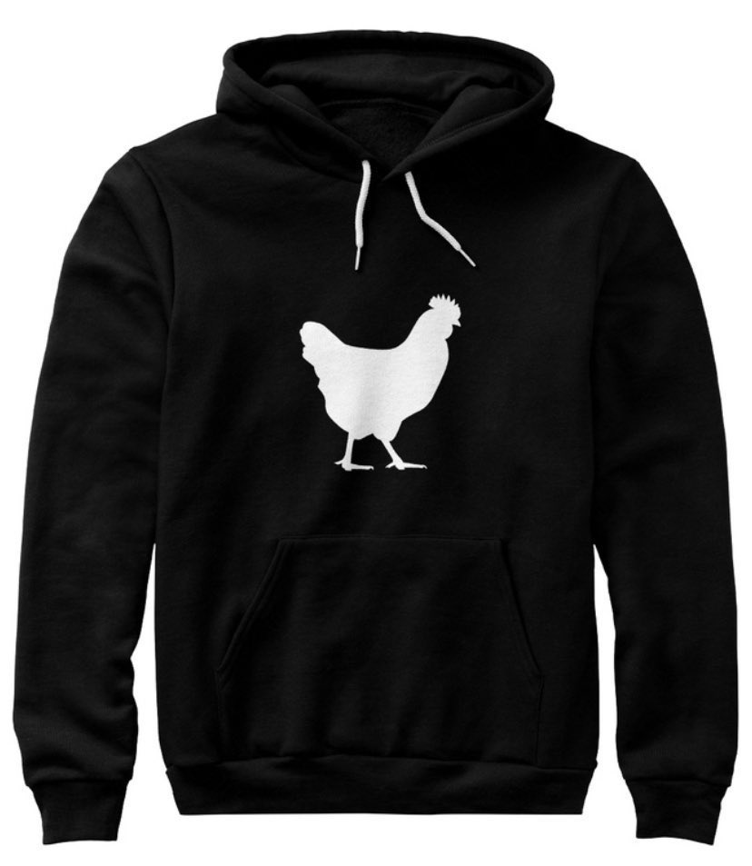 chickenxdinner's tweet image. We picked up lots of new followers the last couple days. Let’s do a giveaway. Two hoodies on the house. Retweet to join the fun. 🐔