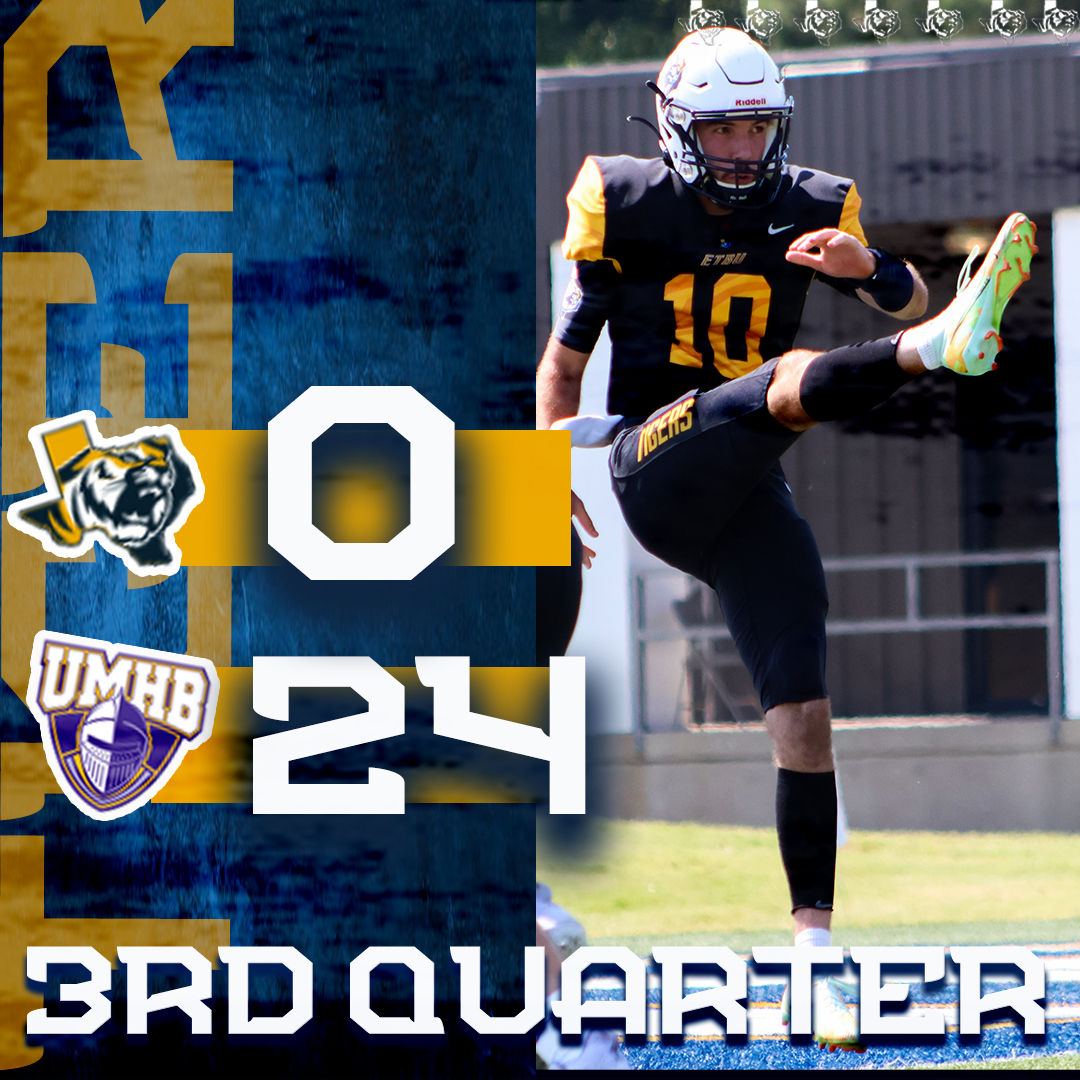 #ETBUGameDay End of 3rd Quarter ⚔️2⃣4⃣ 🐯0⃣ #TexasTigers #ascfb #d3fb