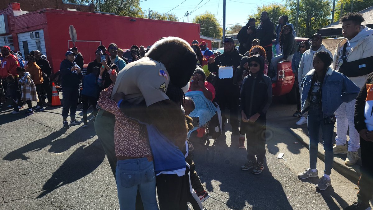 NashSheriff's tweet photo. Our Community Engagement Director Thomas Hunter and Liasion Cydnee Wallace lead SherRUFF and some cadets in the 2022 "Back in Stride Again" @TSUedu Homecoming Parade. Great to see so many family and friends along the route this year.
#TSU
#Homecoming2022
#BackinStrideAgain https://t.co/xSBgDF7j7T