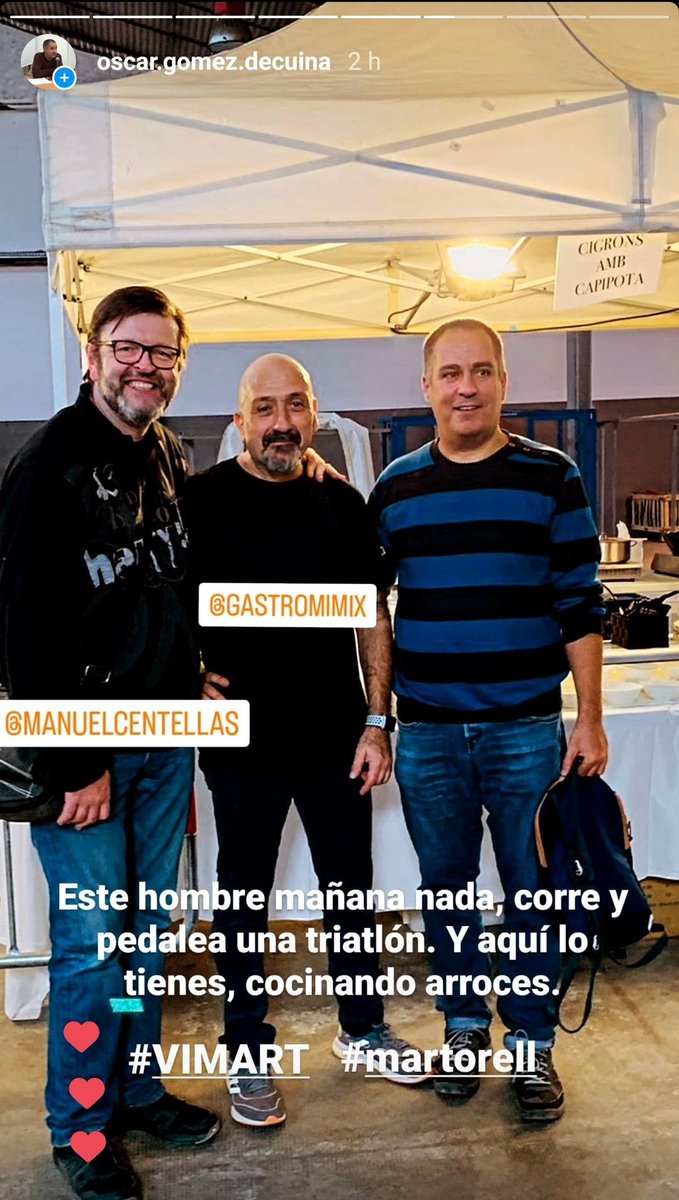 decuina's tweet photo. Al #vimart amb el capipota de @gastromimix , el vi de Cal Garrigosa, el burrito català de @canolivero i l'amistat de @manuelcentellas i @JordiAcevedo2 https://t.co/cQ6q5p37FI