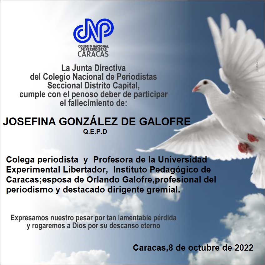 CNP Caracas en X: "La Junta Directiva cumple con el deber de...