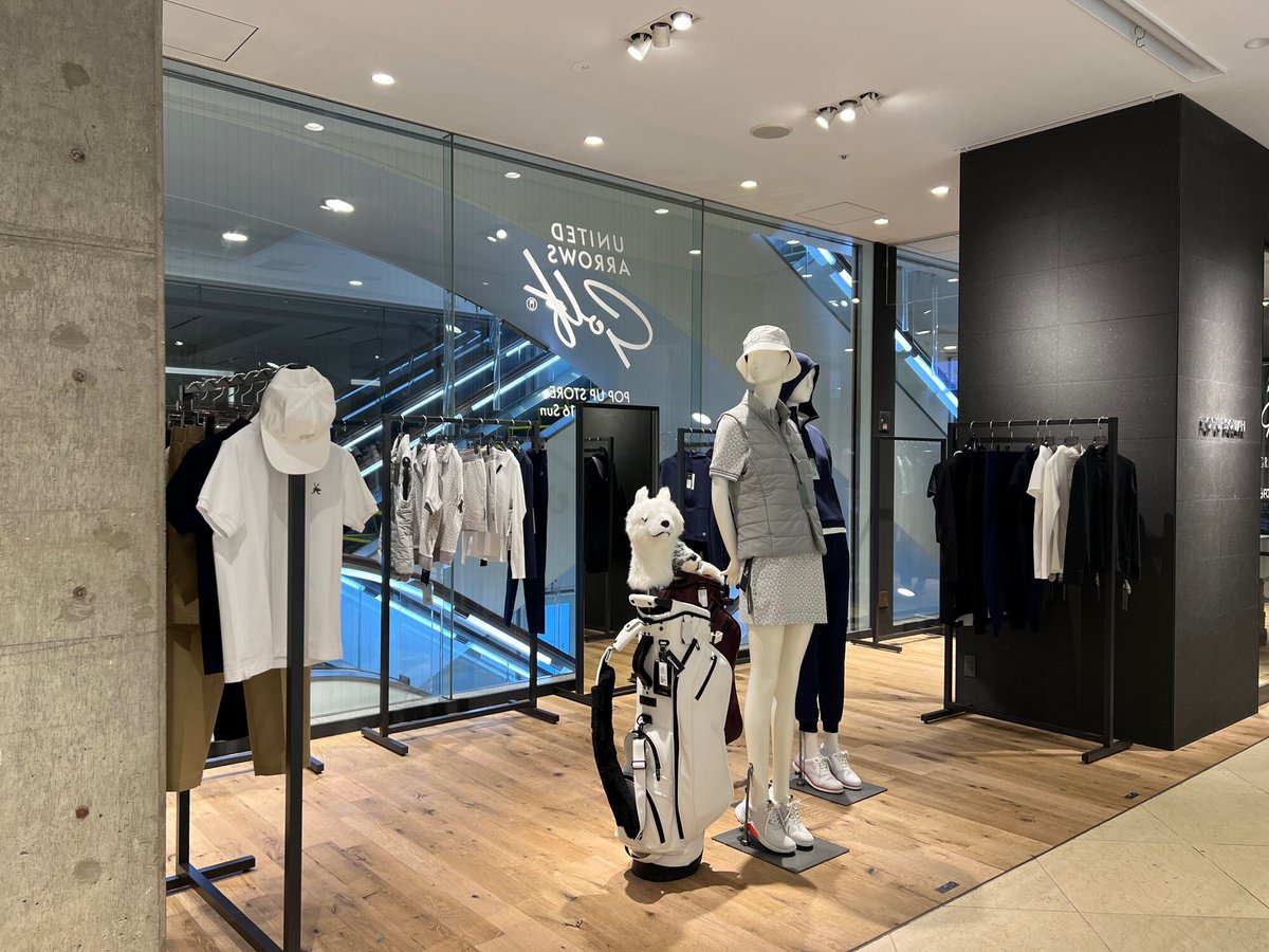 UNITEDARROWS's tweet photo. 10/16(日)まで!⛳
【UNITED ARROWS GOLF Limited Time Promotion】
玉川高島屋S・C南館1F POP UP SQUARE にて、#ユナイテッドアローズゴルフ の期間限定販売会を開催中!
オリジナルアイテムをはじめ #GREYSON #FORAYGOLF のアイテムも揃っています。
ぜひこの機会にお立ち寄りください。
#ゴルフ https://t.co/pRLBcD9vso